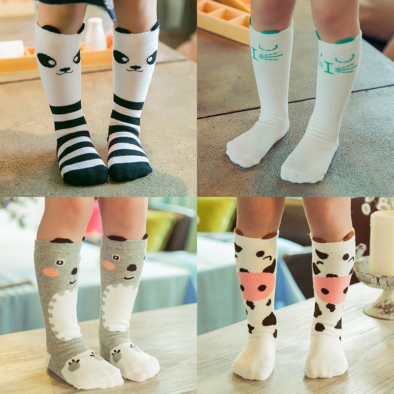Cute children's socks cartoon animal three-dimensional ears baby calf socks - Image 5