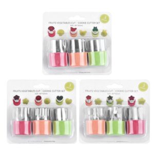 3-piece set of small stainless steel PP hand guard biscuit molds