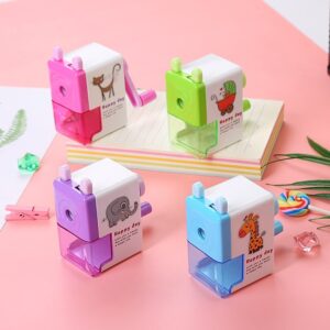 Hand-cranked pencil sharpener Student cartoon hand-cranked pencil sharpener