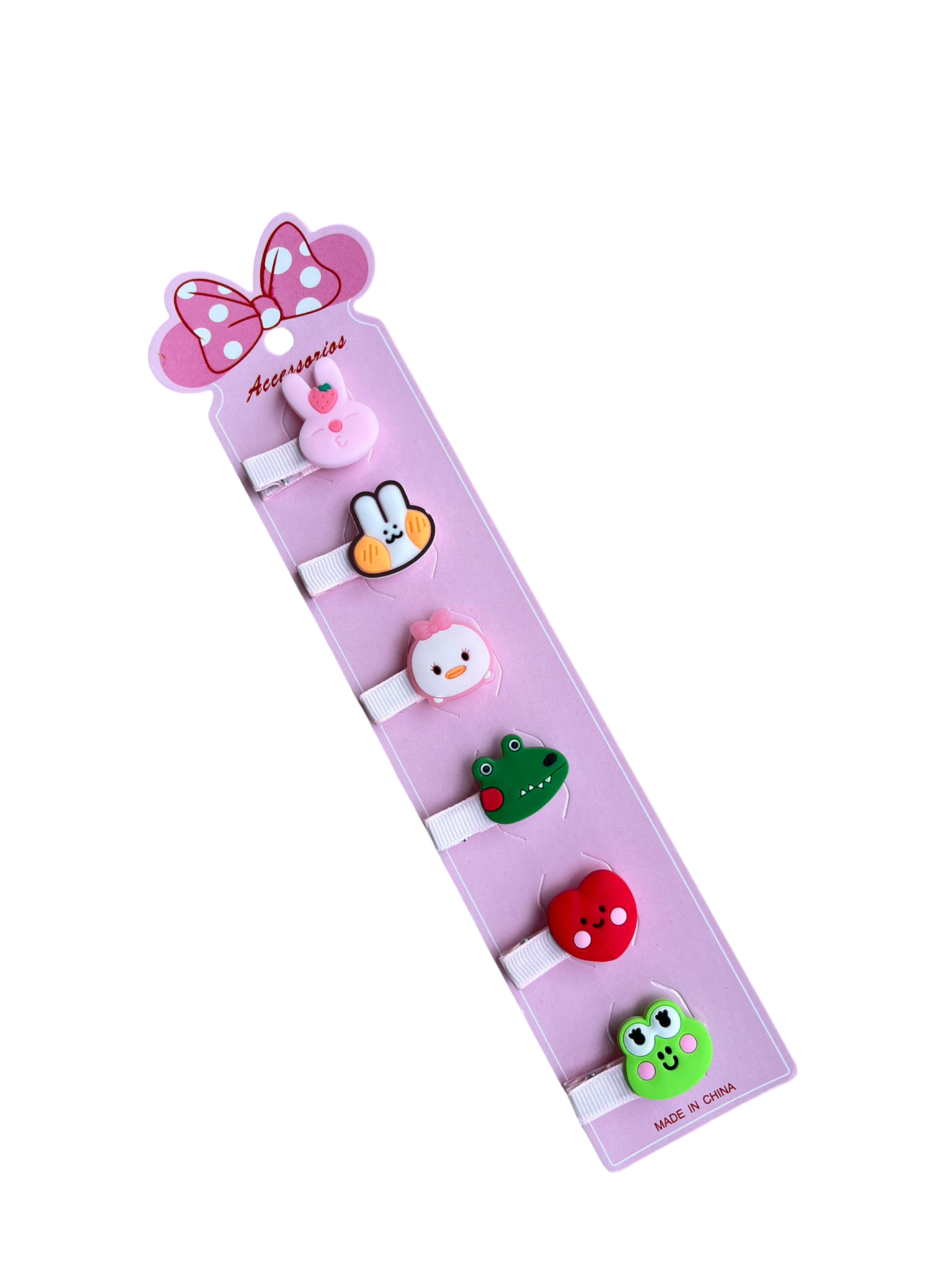 6-piece*3set girls' all inclusive cloth hair clip without damaging hair, cute cartoon hair clip for babies - Image 3