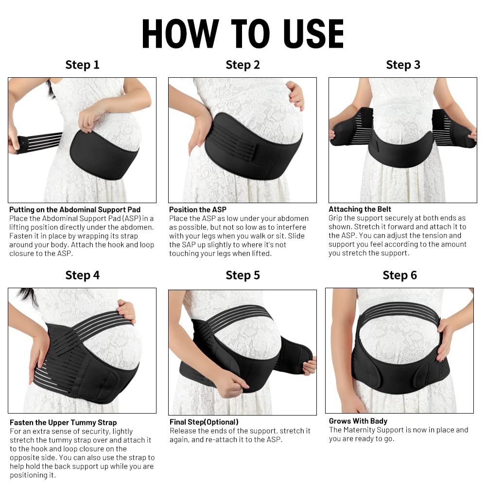 Pregnant Women Belts Maternity Belly Belt Waist Care - Image 4