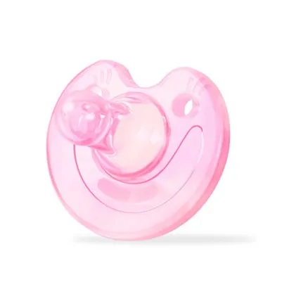 Newborn Baby Infant Pacifier with Clip Holder BPA Free for Sensitive Skin 100% Soft Silicone One Piece Design - Image 4