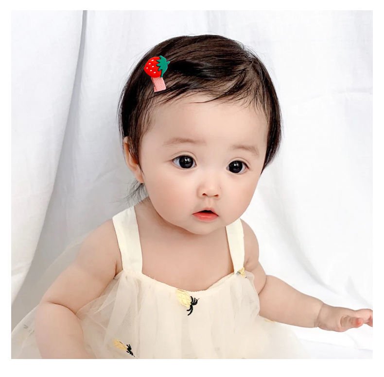 6-piece*3set girls' all inclusive cloth hair clip without damaging hair, cute cartoon hair clip for babies - Image 2