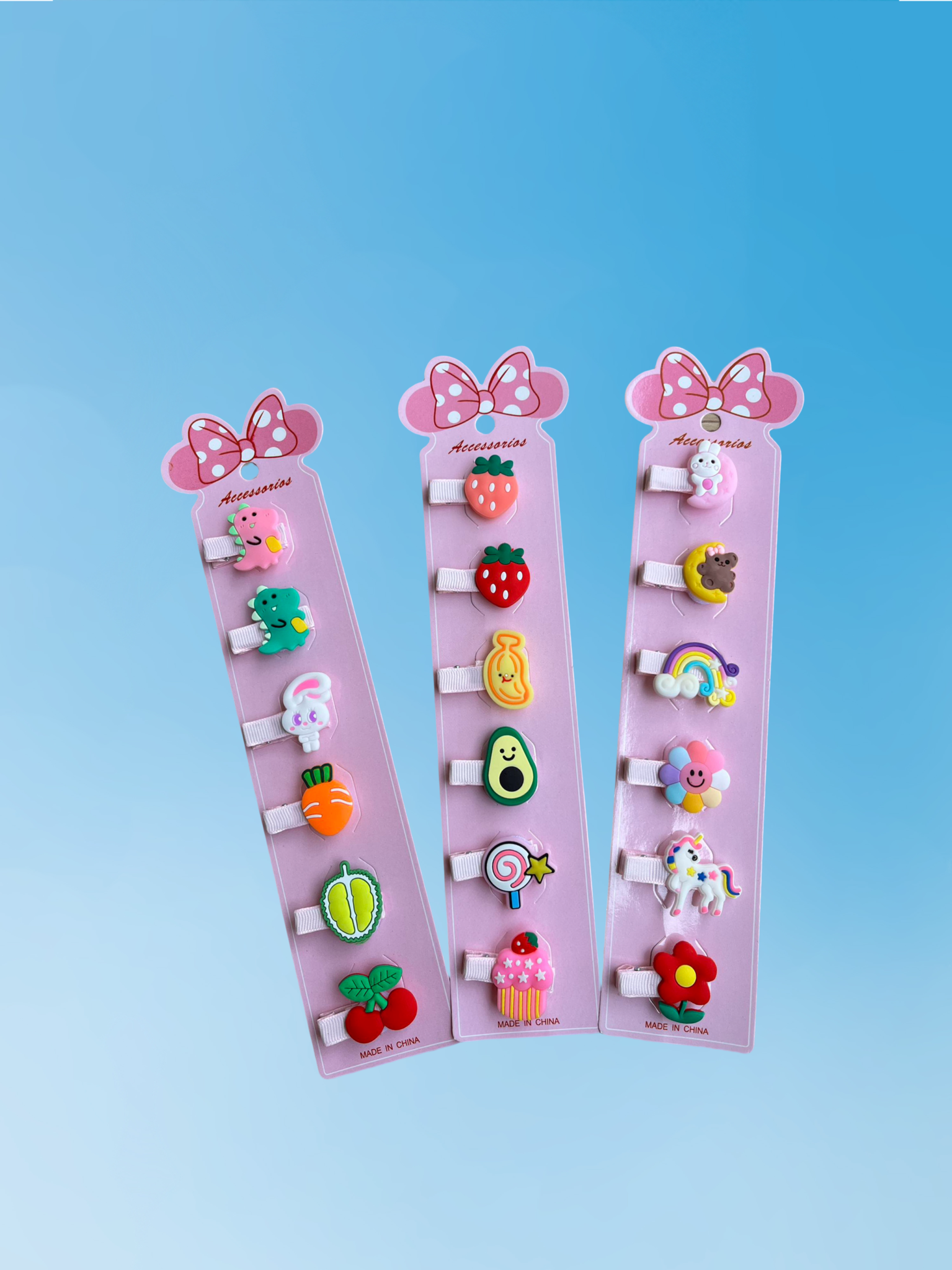 6-piece*3set girls' all inclusive cloth hair clip without damaging hair, cute cartoon hair clip for babies - Image 5