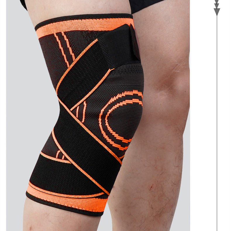 Cyrus Knee Brace with Silicone Pad Elastic Metal Side Bars Compression Sleeve for Running - Image 2