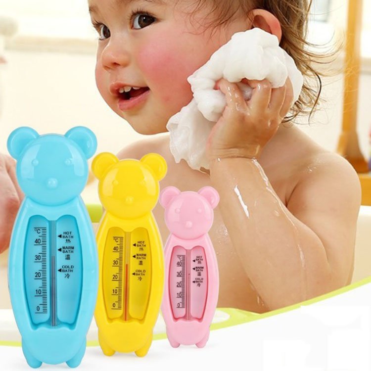 Cartoon cute baby bear thermometer children bathtub water temperature toy plastic bathtub thermometer - Image 3