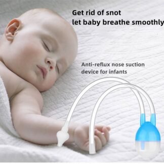 Aspirador nasal para bebês com bomba de silicone - Antirrefluxo e higiênico