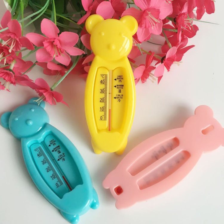 Cartoon cute baby bear thermometer children bathtub water temperature toy plastic bathtub thermometer - Image 2