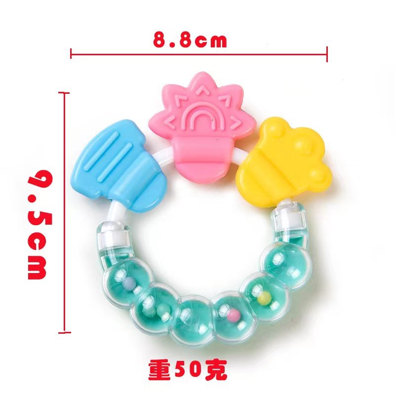 Baby Rattles Teether Toy Silicone Teeth Biting - Image 4