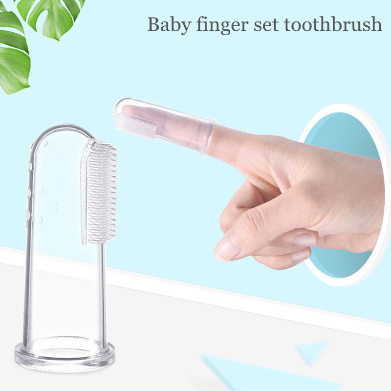 Baby Finger Toothbrush Food Grade Silicone Infant Baby Finger Tooth Brush - Image 4