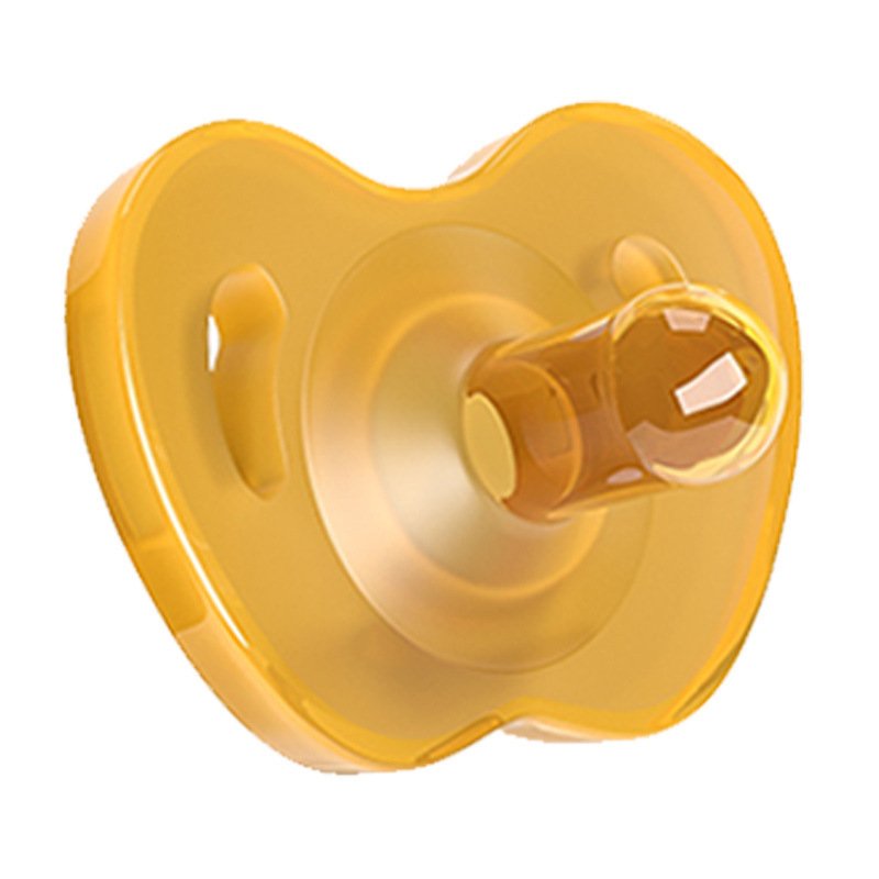 Newborn baby full silicone pacifier nano silver anti-lost chain imitation breast milk play mouth super soft with box - Image 4