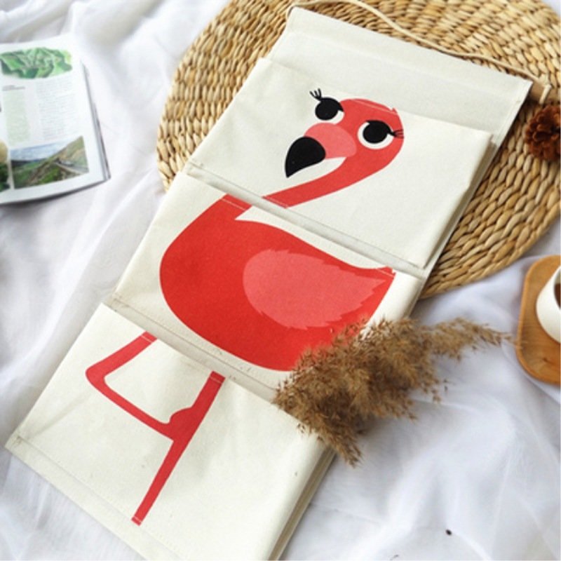 Cotton and linen fabric cute cartoon animal hanging bag - Image 7