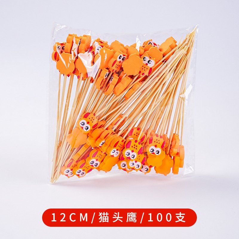 Disposable fruit stick bamboo stick flower stick fruit fork creative art toothpick - Image 6