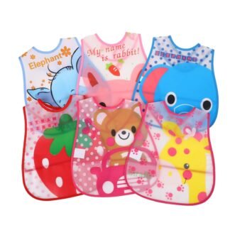 Bib de EVA para bebês e crianças – Bolsa impermeável e resistente a manchas para alimentos e roupas