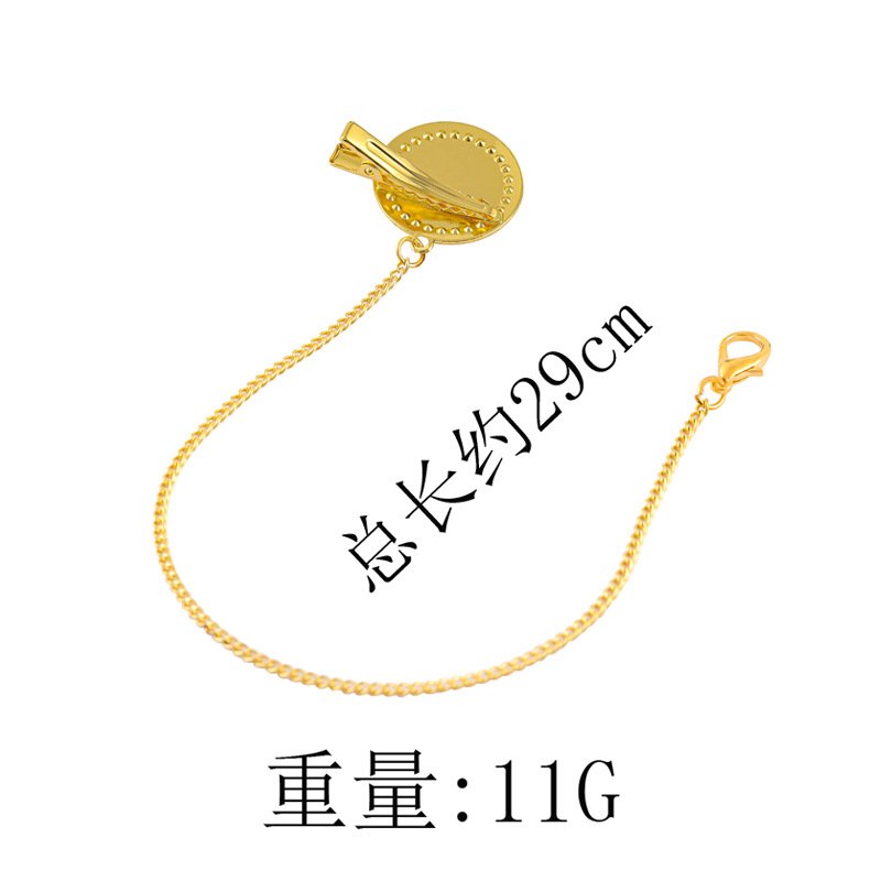 Cross border hot selling metal dot diamond baby mouth clip baby alloy diamond 26 letter pacifier clip - Image 5