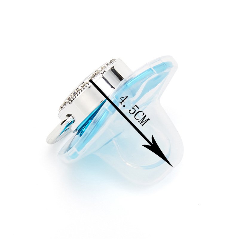 Princess Prince's New Product Baby Diamond Play Mouth Baby Dot Diamond Comfort pacifier with clip - Image 3