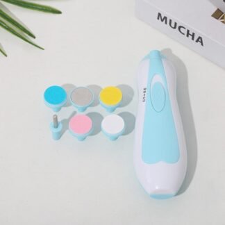 Conjunto de cortador de unhas elétrico anti-arranhões para bebês e crianças pequenas
