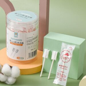 Baby oral cleaner, gauze, baby teeth brush stick, baby teeth brush cotton stick