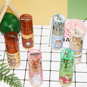 12-color wooden colored pencils for children to draw and paint