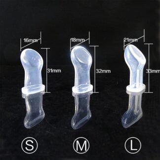 Cabeça de chupeta de silicone com ponta plana para bebês