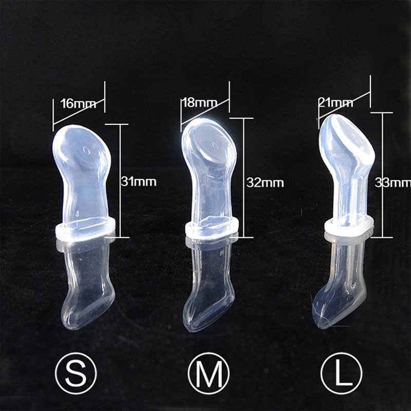 Silicone flat head baby pacifier head