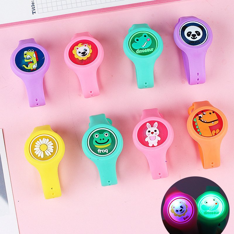 Luminous Children's Mosquito Repellent Bracelet Outdoor Mosquito Flashing Watch Cartoon - Image 2