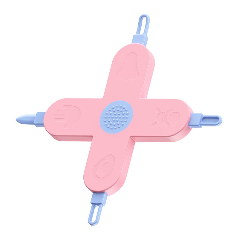 4-in-1 baby care small tool, cross shaped baby nose scoop, ear scoop, nail cleaning tool - Image 2