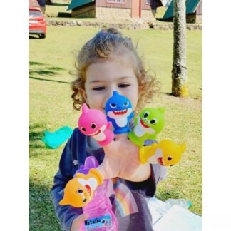 Boneco de dedo Baby Shark – Brinquedos para a família: aperte e chame