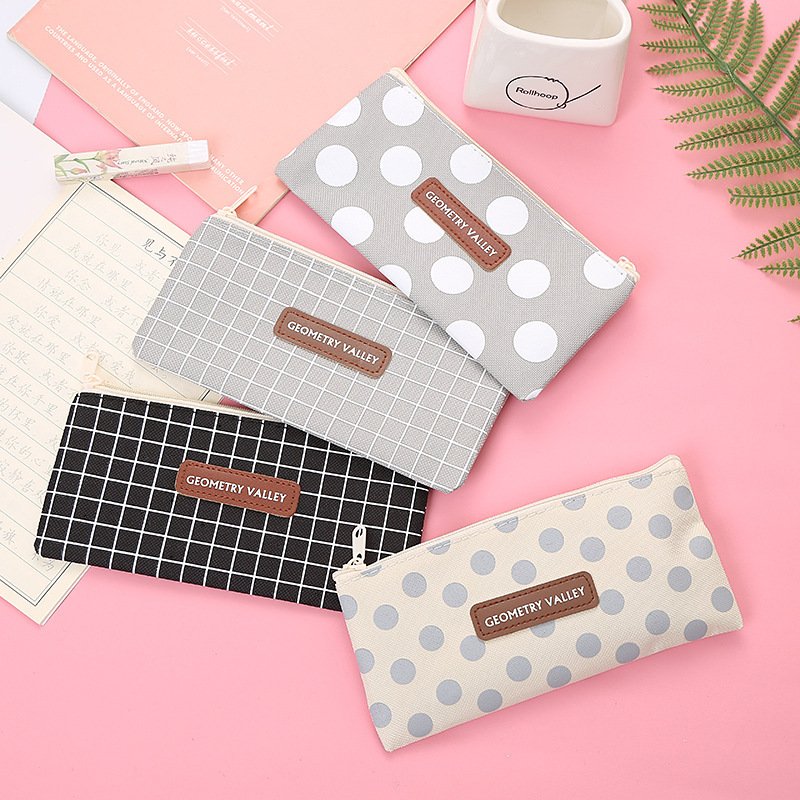 Oxford cloth pencil case student square stationery bag storage pencil case