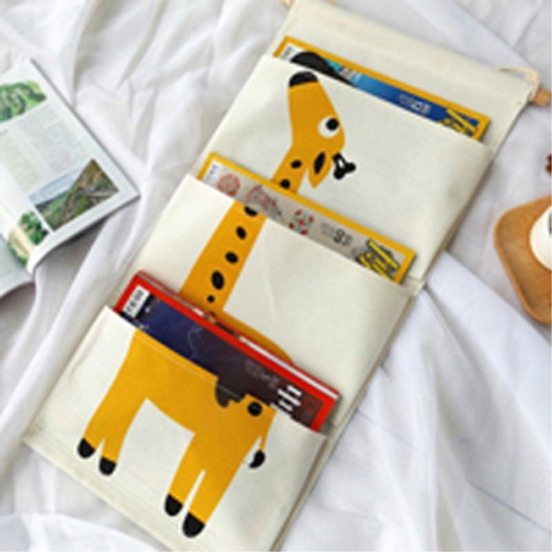Cotton and linen fabric cute cartoon animal hanging bag - Image 10