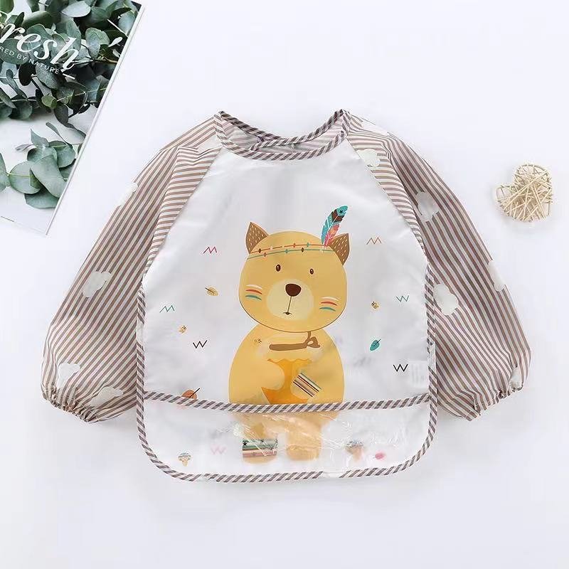 Cloud Rice Clothes Children's No Wash Rice Clothes Infant Painting Clothes - Image 9