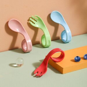 Baby training spoon twist spoon children's tableware set