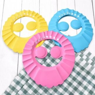 Chapéu de proteção auditiva para crianças, chapéu de banho infantil, chapéu de banho para meninas, chapéu para chá de bebê