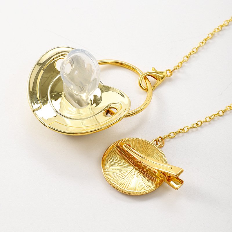 Spot drill pacifier letter studded baby pacifier suit - Image 2