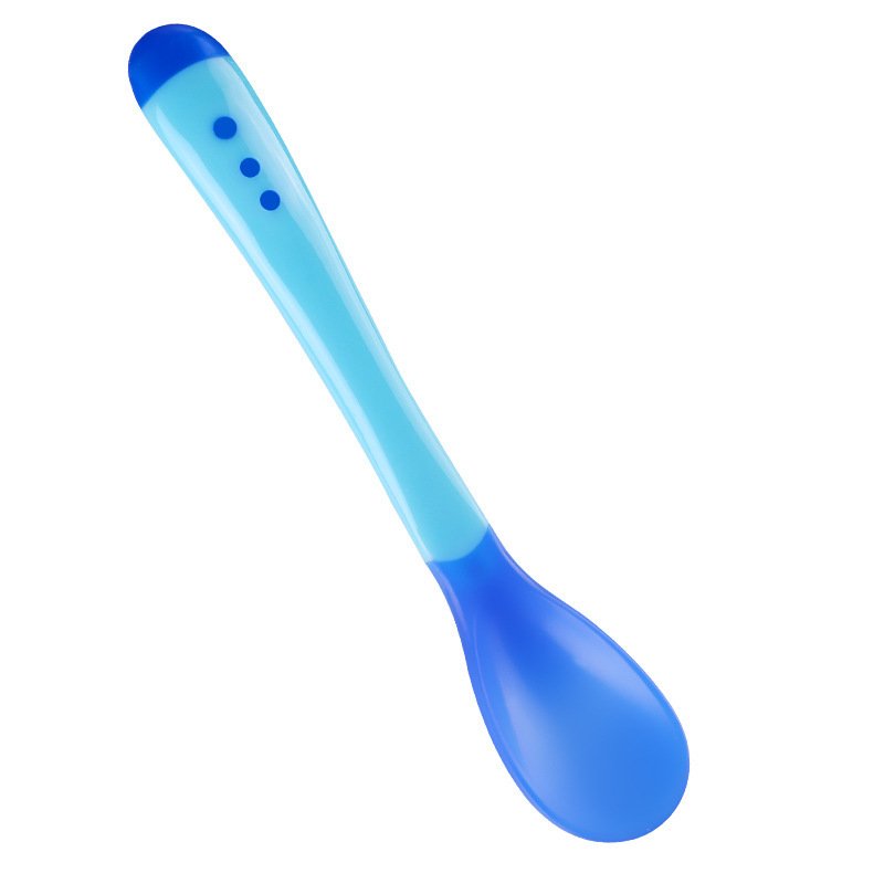 baby soft head spoons, feeding spoons, temperature sensing spoons, color changing spoons, forks - Image 2