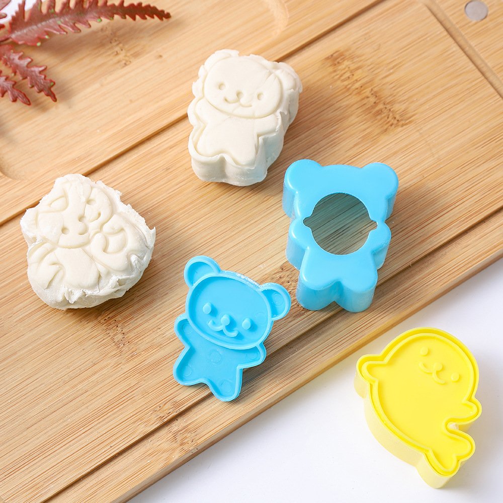 Cartoon biscuit mold 4pc animal biscuit sandwich mold