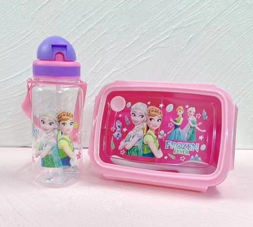 Cartoon lunch box with water cup can be heated in microwave oven for primary school students with special compartment lunch box - Image 8