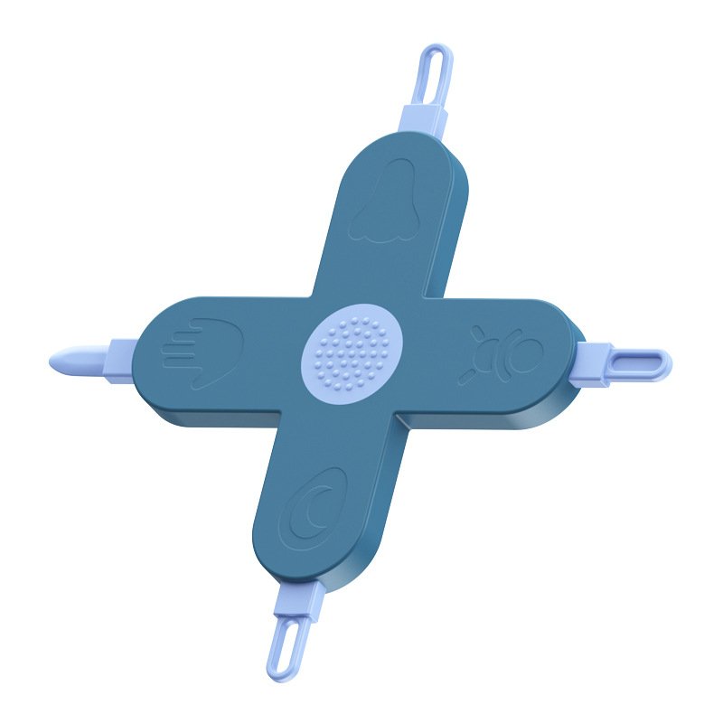 4-in-1 baby care small tool, cross shaped baby nose scoop, ear scoop, nail cleaning tool - Image 5