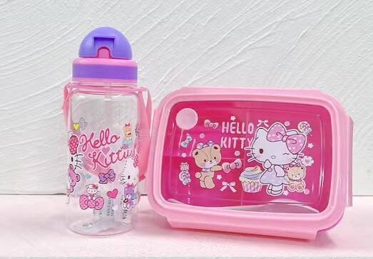 Cartoon lunch box with water cup can be heated in microwave oven for primary school students with special compartment lunch box - Image 5