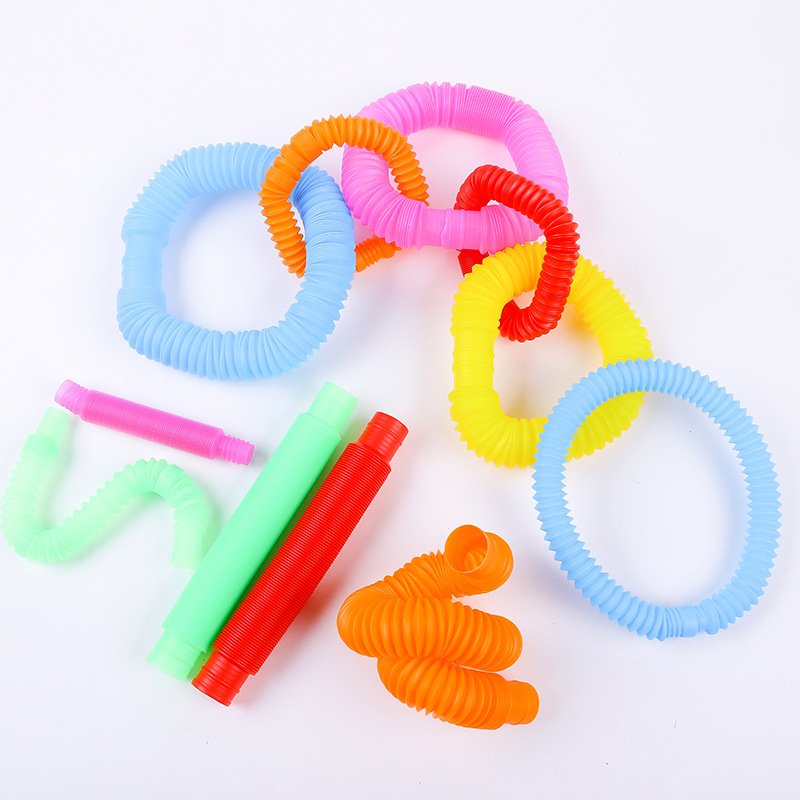 Children's decompression toy telescopic tube corrugated DIY - Image 2
