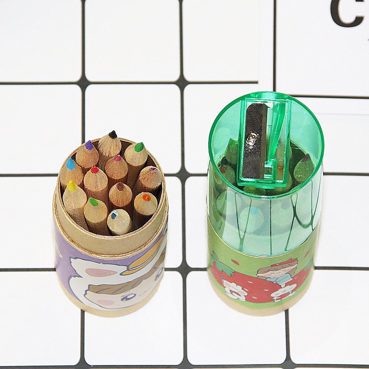 12-color wooden colored pencils for children to draw and paint - Image 2