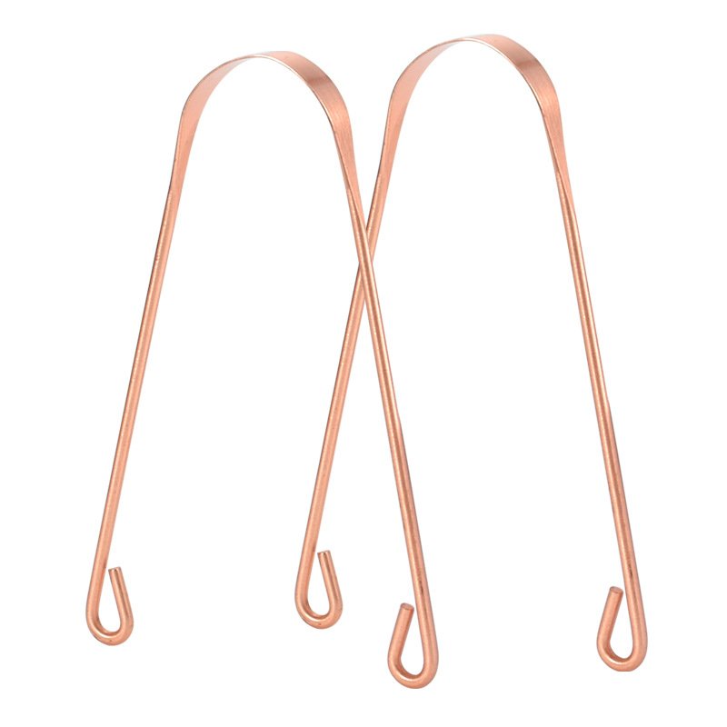Pure copper tongue scraper U-shaped tongue coating cleaner for children/adults - Image 2