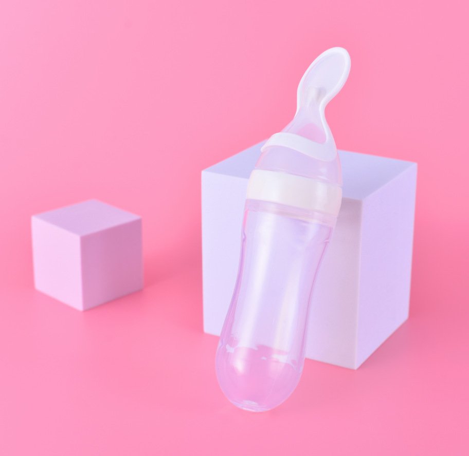 Baby silica gel rice paste spoon milk bottle squeeze spoon feeding spoon silica gel Rice noodles complementary food bottle - Image 6