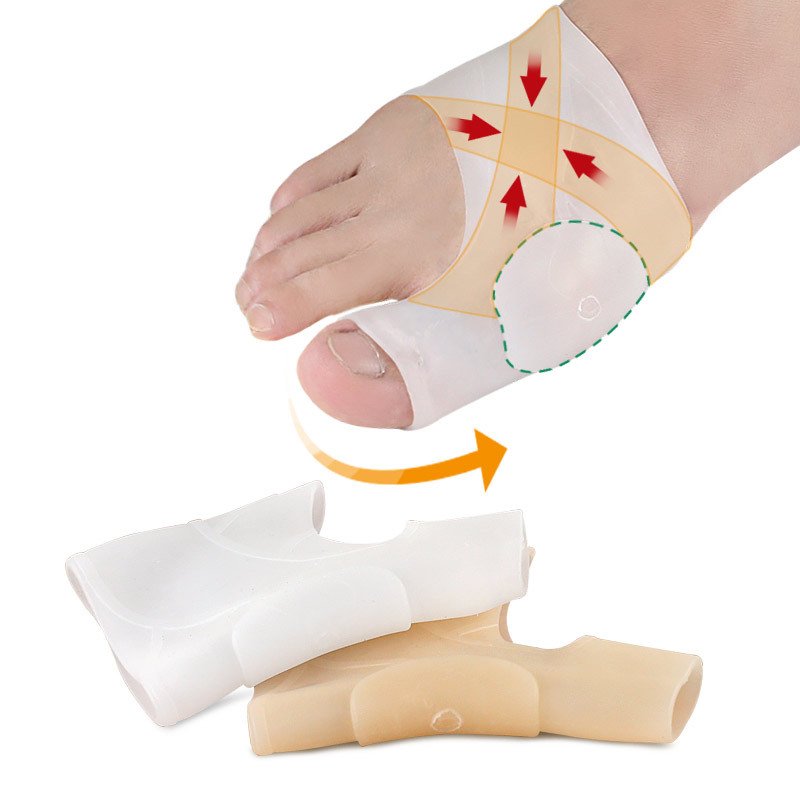 Toe care big foot bone anti-wear foot pad foot guard elastic toe device