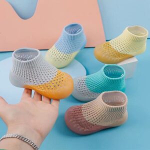 Baby shoes, socks, spring and autumn baby socks, indoor walking floor socks, non slip soft soles