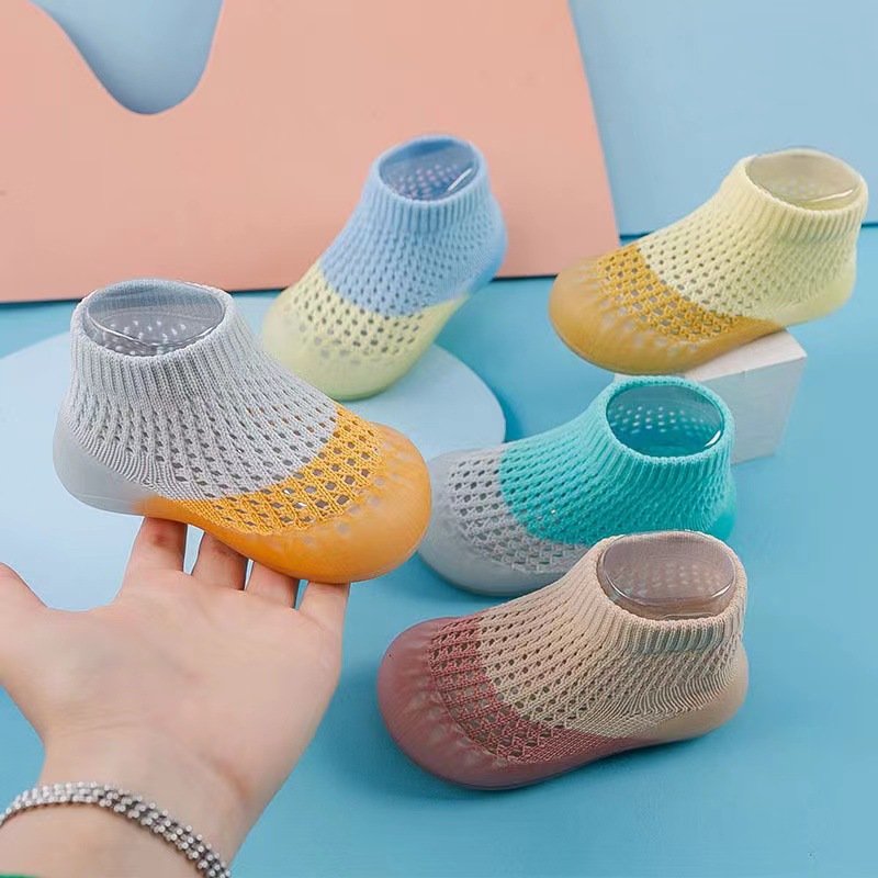 Baby shoes, socks, spring and autumn baby socks, indoor walking floor socks, non slip soft soles