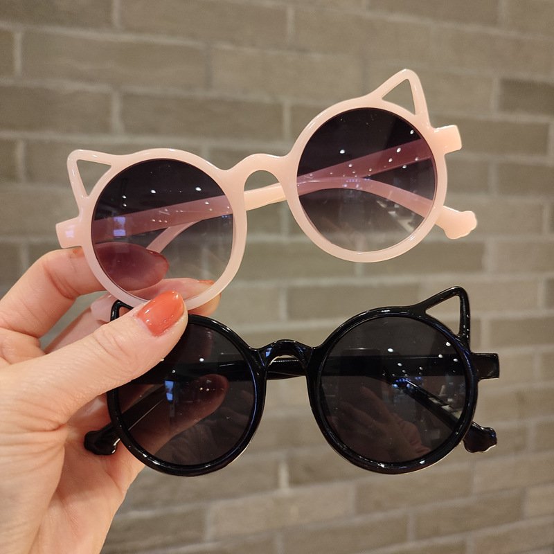 Children's sunglasses, European and American cute cat eyeglass frames - Image 2