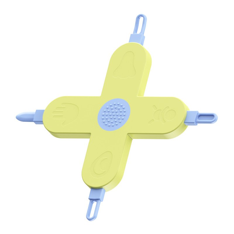 4-in-1 baby care small tool, cross shaped baby nose scoop, ear scoop, nail cleaning tool - Image 3
