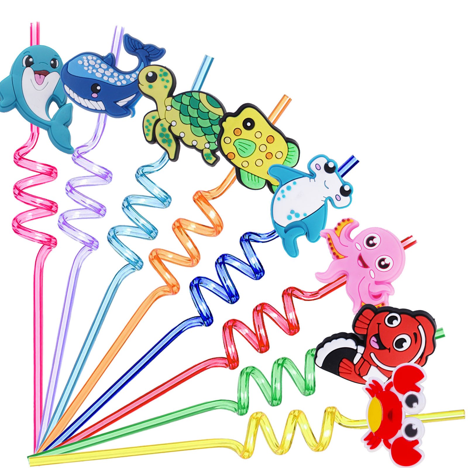 Marine Animal Straw Decoration Straw Stickers Party Supplies - Image 2
