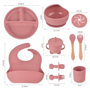Tableware set of ten baby baby silicone plate suit food grade